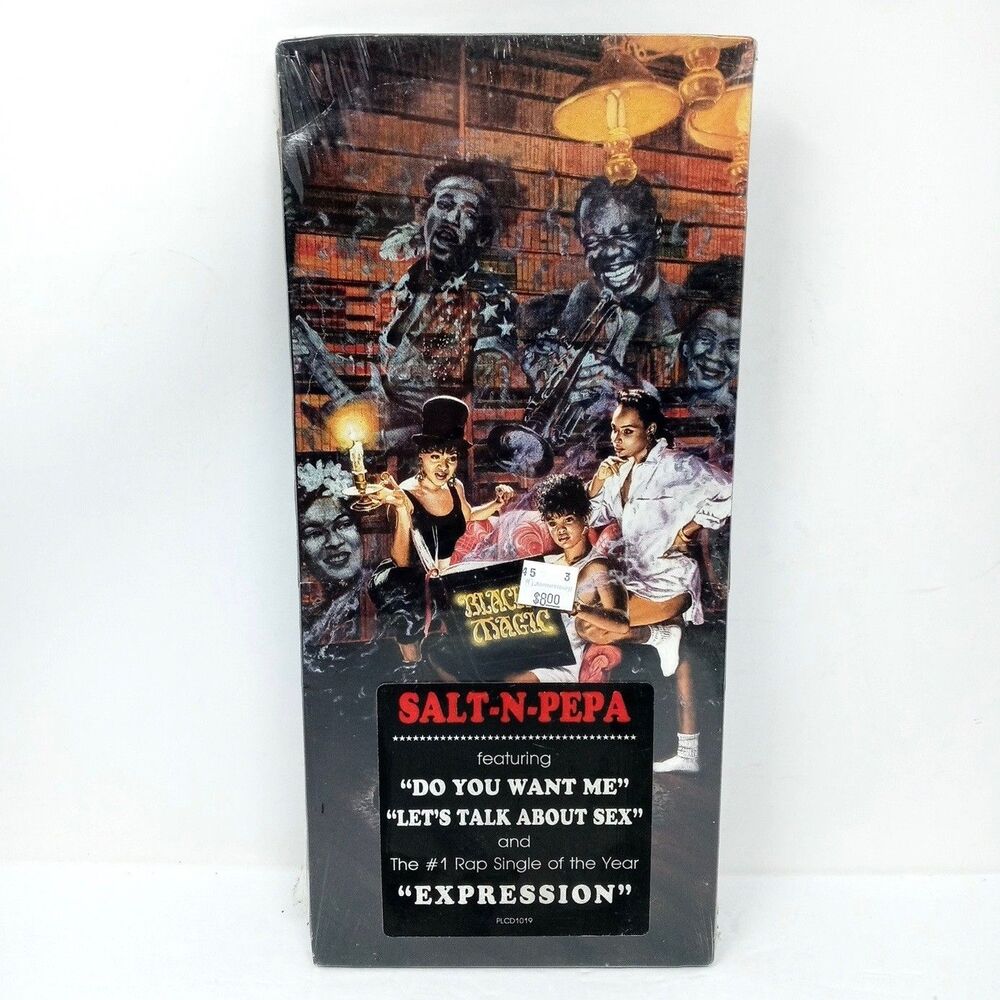 NEW Salt-N-Pepa Blacks' Magic CD Vintage Long Case Store Packaging
